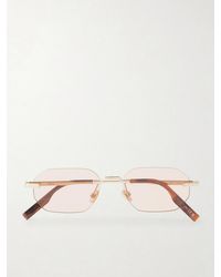 Dior - Diorblacksuit S19U Rimless Geometric Square-Frame-Tone Metal Sunglasses - Lyst