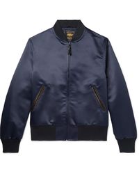 golden bear suede baseball jacket