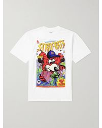Stray Rats - War On Rats Logo-print Cotton-jersey T-shirt - Lyst