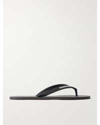 Christian Louboutin - Logo-Embossed Rubber Flip Flops - Lyst