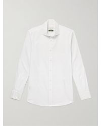 Incotex - Glanshirt schmal geschnittenes Hemd Royal Oxford aus Baumwolle - Lyst