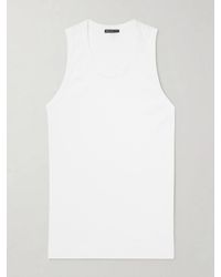 James Perse - La Skate Ribbed Stretch-Cotton Jersey Tank Top - Lyst