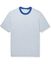 MR P. - Knitted Cotton And Silk-blend T-shirt - Lyst