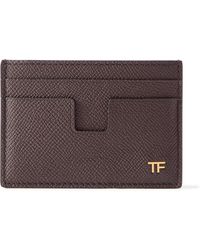 Tom Ford - Full-grain Leather Cardholder With Money Clip - Lyst