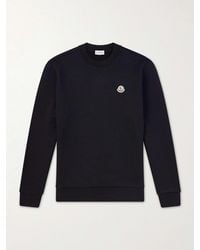 Moncler - Logo-Appliquéd Cotton-Jersey Sweatshirt - Lyst