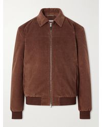 Canali - Padded Cotton-Corduroy Blouson Jacket - Lyst