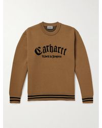Carhartt - Onyx Striped Jacquard-knit Sweater - Lyst