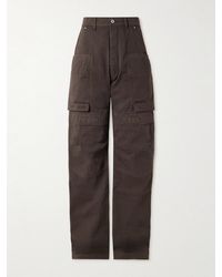 Rick Owens - Stefan Wide-Leg Cotton-Twill Cargo Trousers - Lyst