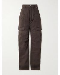 Rick Owens - Stefan Wide-Leg Cotton-Twill Cargo Trousers - Lyst
