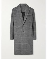 MR P. - Checked Virgin Wool-Blend Coat - Lyst