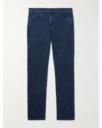 Canali - Slim-Fit Straight-Leg Jeans - Lyst