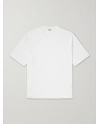 AURALEE - Organic Cotton-Jersey T-Shirt - Lyst