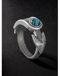 Jacques Marie Mage - Natrona Limited Edition Sterling Silver And Apache Blue Turquoise Ring - Lyst