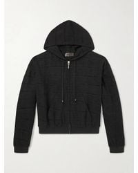 424 - Hoorsenbuhs Cropped Embroidered Cotton Zip-Up Hoodie - Lyst