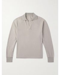 STÒFFA - Cotton-Piqué Polo Shirt - Lyst