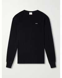 SAINT Mxxxxxx - Tharmal Logo-Embroidered Waffle-Knit Cotton T-Shirt - Lyst