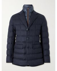 Herno - Quilted Silk And Cashmere-blend Down Jacket With Detachable Liner - Lyst