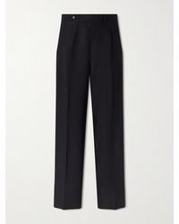 STÒFFA - Wide-Leg Pleated Linen Trousers - Lyst