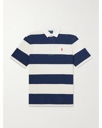 Polo Ralph Lauren - Striped Cotton-Jersey Polo Shirt - Lyst