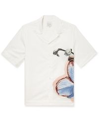 Paul Smith - Convertible-collar Printed Linen And Cotton-blend Shirt - Lyst