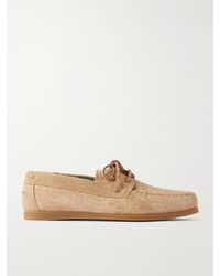 VINNY'S - Boatman Suede Boat Shoes - Lyst