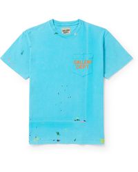 GALLERY DEPT. - Vintage Logo-print Paint-splattered Cotton-jersey T-shirt - Lyst