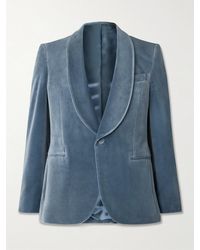 MR P. - Slim-Fit Shawl-Collar Cotton-Velvet Tuxedo Jacket - Lyst
