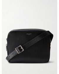 Saint Laurent - Small Full-grain Leather Messenger Bag - Lyst