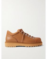Diemme - Cornaro Suede-Trimmed Full-Grain Leather Sneakers - Lyst