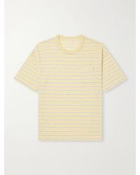 Visvim - Jumbo Border Striped Wool And Cotton-Blend T-Shirt - Lyst