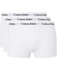 Calvin Klein - Three-pack Low-rise Stretch-cotton Boxer Briefs - Lyst