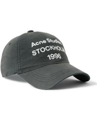 Acne Studios - Logo-Embroidered Cotton-Twill Baseball Cap - Lyst