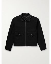Nili Lotan - Donatello Leather-trimmed Canvas Jacket - Lyst