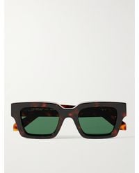 Off-White c/o Virgil Abloh - Virgil Square-frame Tortoiseshell Acetate Sunglasses - Lyst