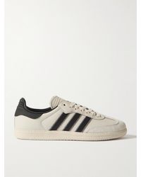 adidas Originals - Pharrell Williams Humanrace Samba Suede-trimmed Leather Sneakers - Lyst