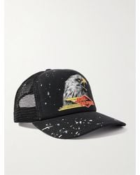 Amiri - Baseballkappe aus wattiertem Baumwoll-Canvas und Mesh mit Print und Farbklecksen - Lyst
