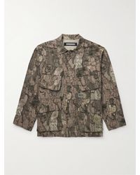Neighborhood - Fatigue Jacke aus Baumwoll-Ripstop mit Camouflage-Print und Logoapplikation - Lyst