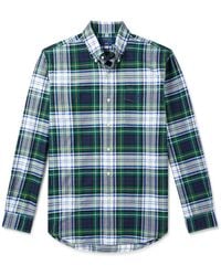 Polo Ralph Lauren - Button-down Collar Logo-embroidered Checked Cotton Oxford Shirt - Lyst