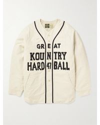 Kapital - Camicia in tela di misto lino e cotone con applicazioni Great Kountry - Lyst