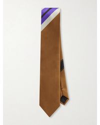 Dries Van Noten - 7.5Cm Striped Silk-Twill Tie - Lyst