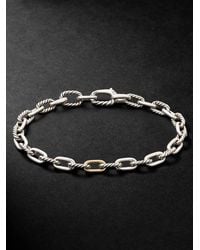 David Yurman - Madison Sterling Silver And 18-karat Gold Chain Bracelet - Lyst