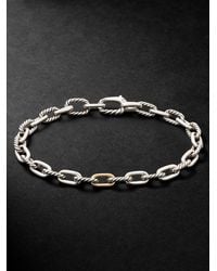 David Yurman - Madison Sterling Silver And 18-karat Gold Chain Bracelet - Lyst