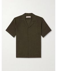 Orlebar Brown - Maitan Ii Camp-collar Linen Shirt - Lyst