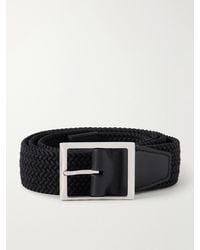 Berluti - 3.8cm Leather-trimmed Braided Belt - Lyst