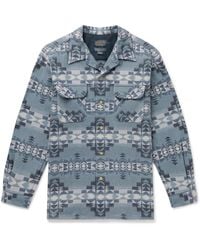 Pendleton - Board Camp-collar Virgin Wool-jacquard Shirt - Lyst