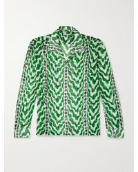 Bode - Serpentine Printed Silk Shirt - Lyst