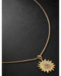 Elhanati - Sun Gold Diamond Pendant Necklace - Lyst