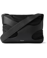 Ferragamo - Cut Out Full-grain Leather And Shell Messenger Bag - Lyst