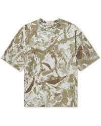 Acne Studios - Exford Camouflage-Print Brushed Cotton-Jersey T-Shirt - Lyst