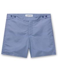 Frescobol Carioca - Slim-fit Mid-length Printed Recycled Swim Shorts - Lyst